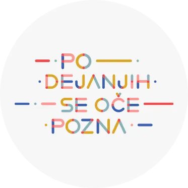 Logotip projekta Aktivni.Vsi — Po dejanjih se oče pozna.